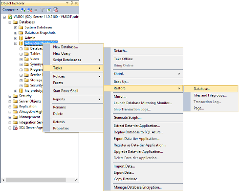 Reverting your SQL Server database back to a specific point in time