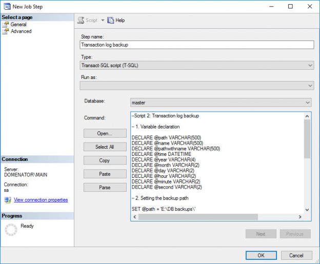 How to create and manage database backup chains in SQL Server