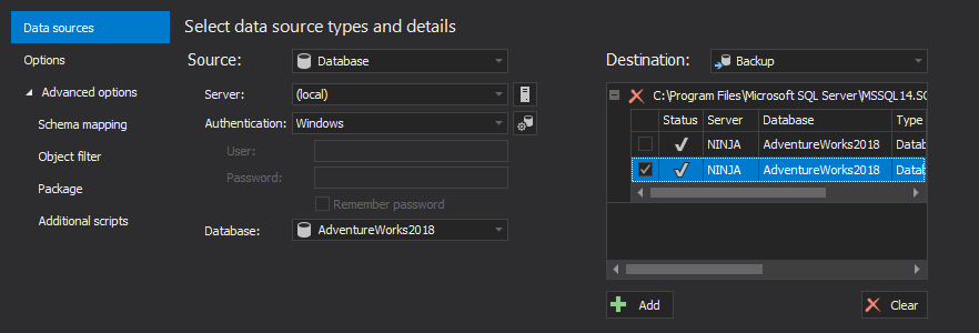 SQL Server database comparison and synchronization