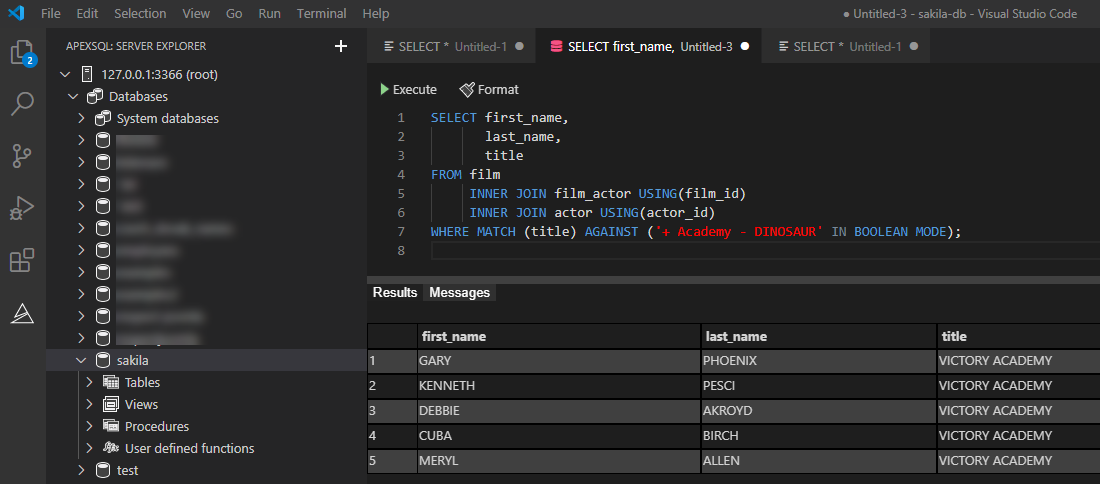 Mysql List All Tables And Record Count